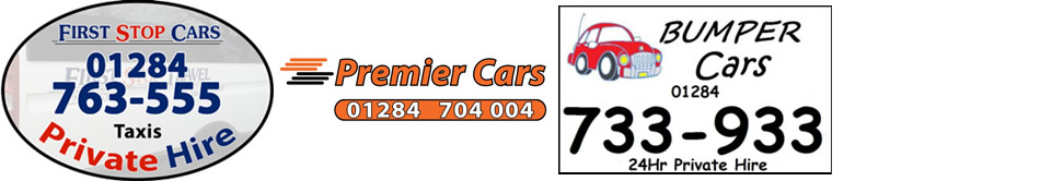 Logos for First Stop Cars, Premier Cars and Bumper Cars